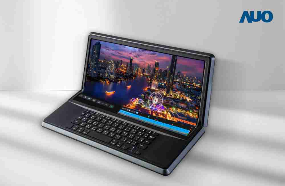 william威廉中文官网14.6吋Micro LED折迭显示屏幕，，，，搭配半径4mm的弯折绞炼，，，以及高画素、、、、高亮度、、、高对比度的显示技术特点，，，即便在大视角下仍保有绝佳色相与亮度